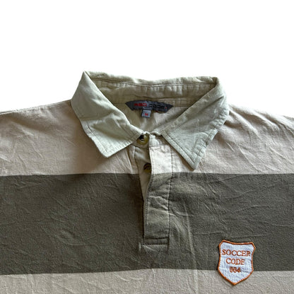Medium Red Code Green Khaki Rugby Shirt