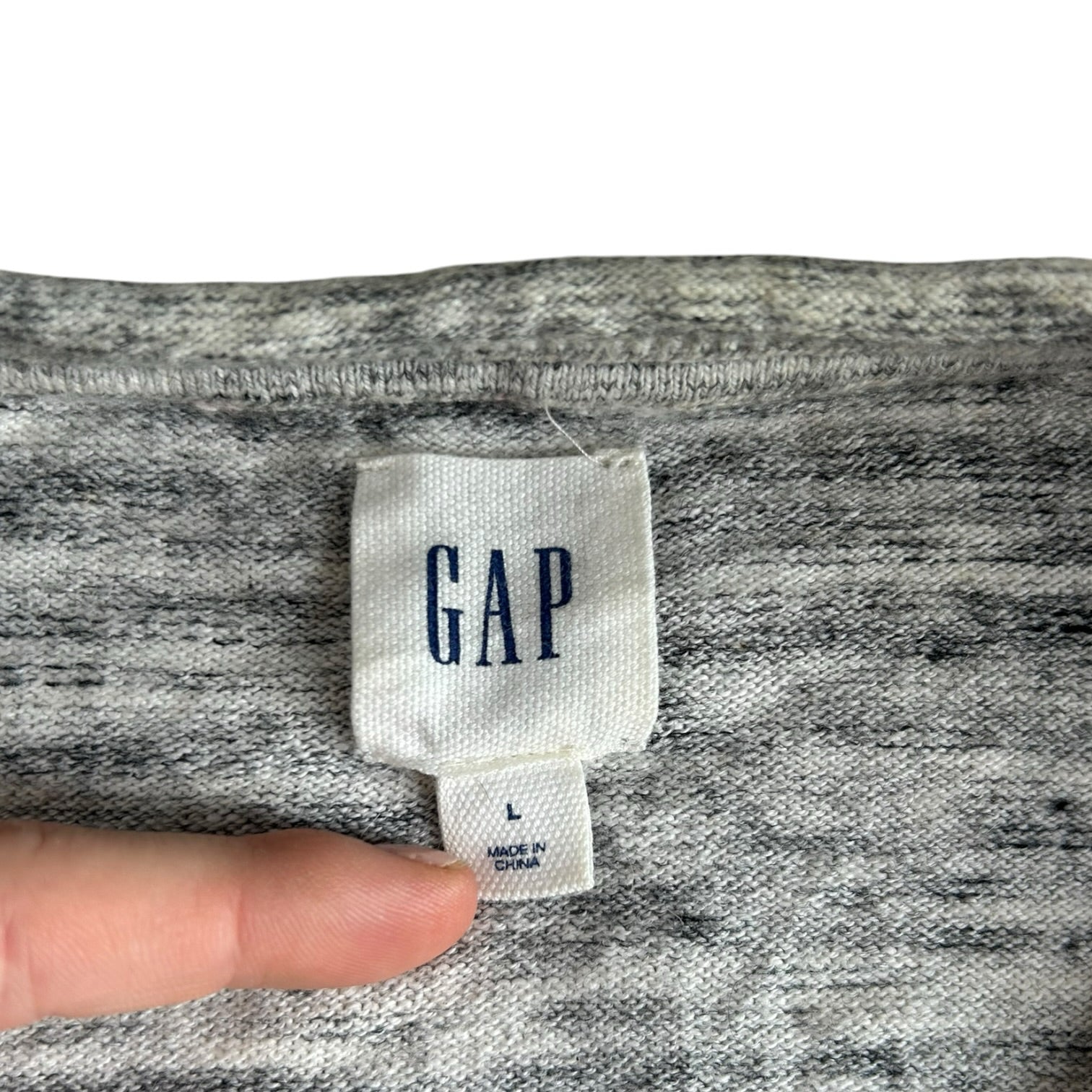 Large Gap Speckled Grey Sweatshirt