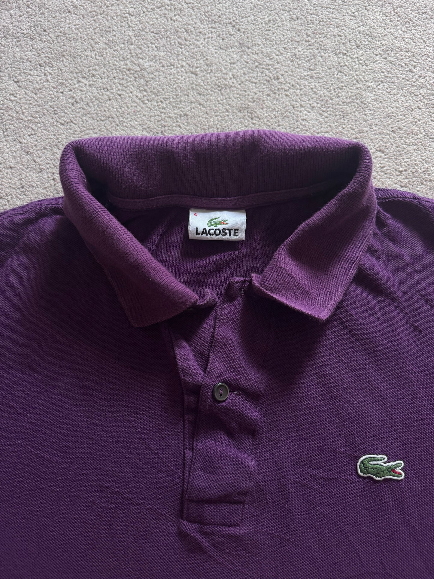 Extra large Lacoste Purple Polo Shirt