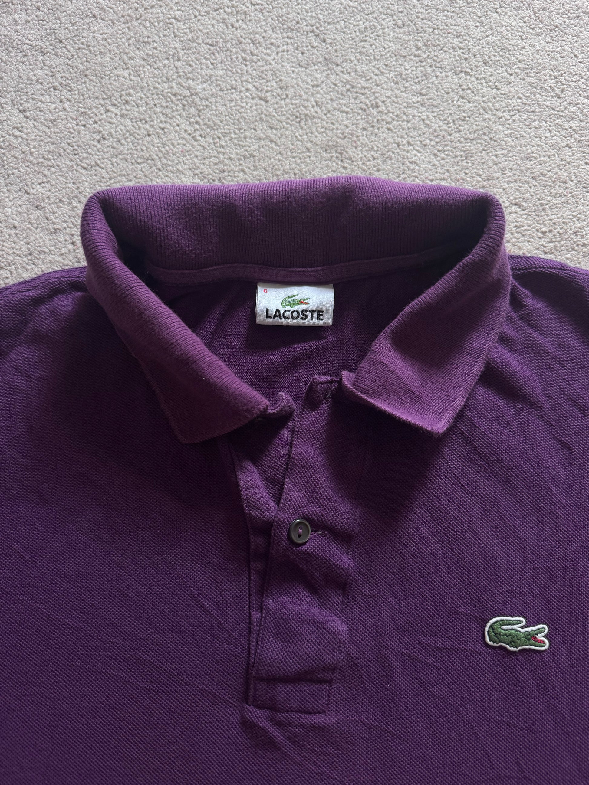 Extra large Lacoste Purple Polo Shirt
