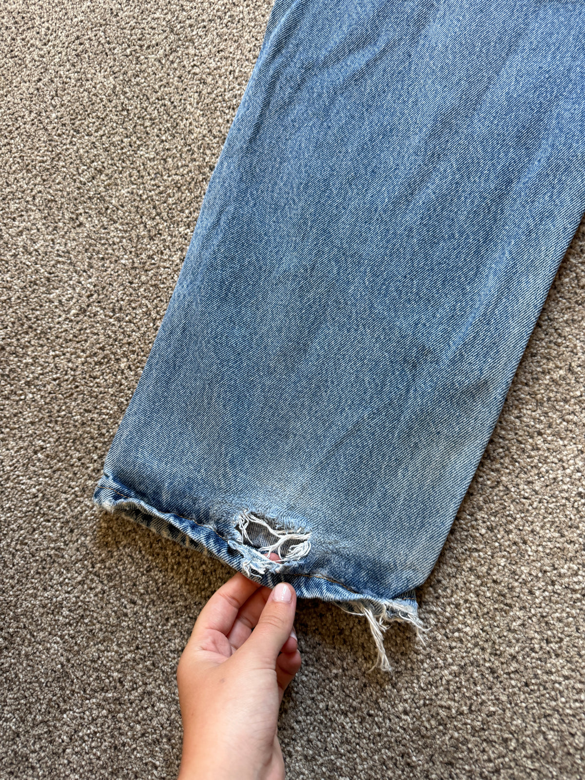 38/30 Wrangler Riggs Workwear Blue Denim Jeans
