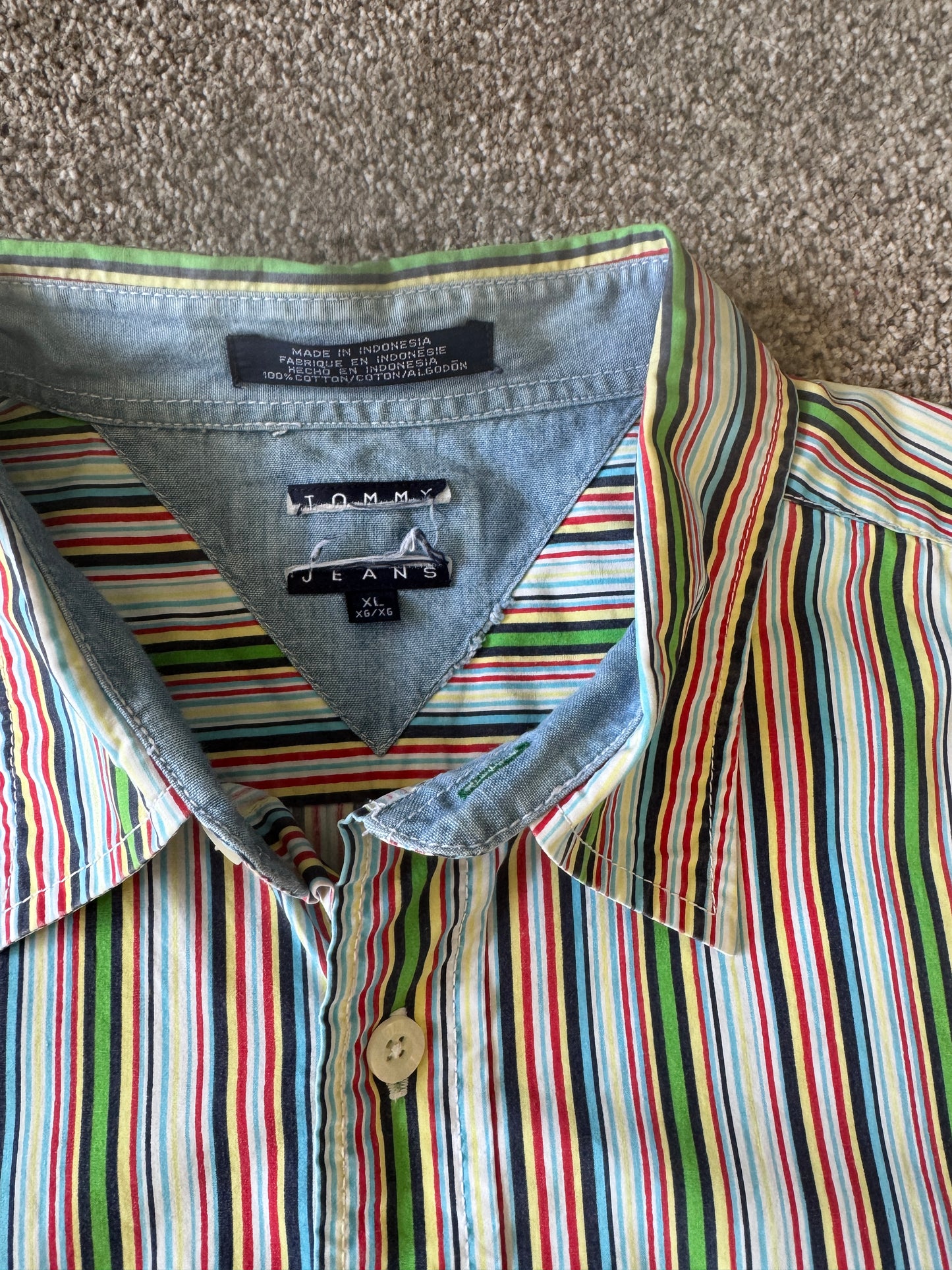 Extra large Tommy Hilfiger Multicoloured Short Sleeved Shirt