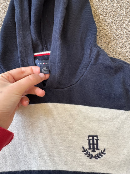 Aged 12-14 Tommy Hilfiger Navy, Red and White Hoodie