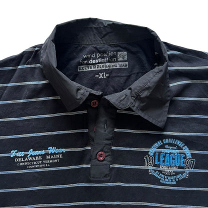 Extra large Destination Striped Rugby Shirt