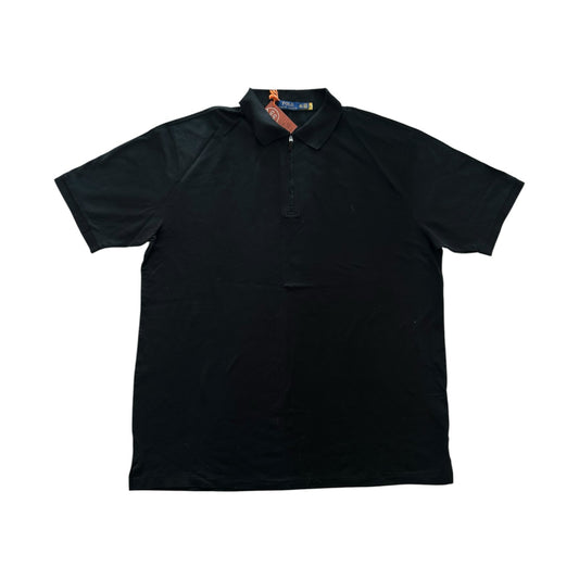 2XLT Ralph Lauren Black 1/4 Zip Mesh Polo Shirt