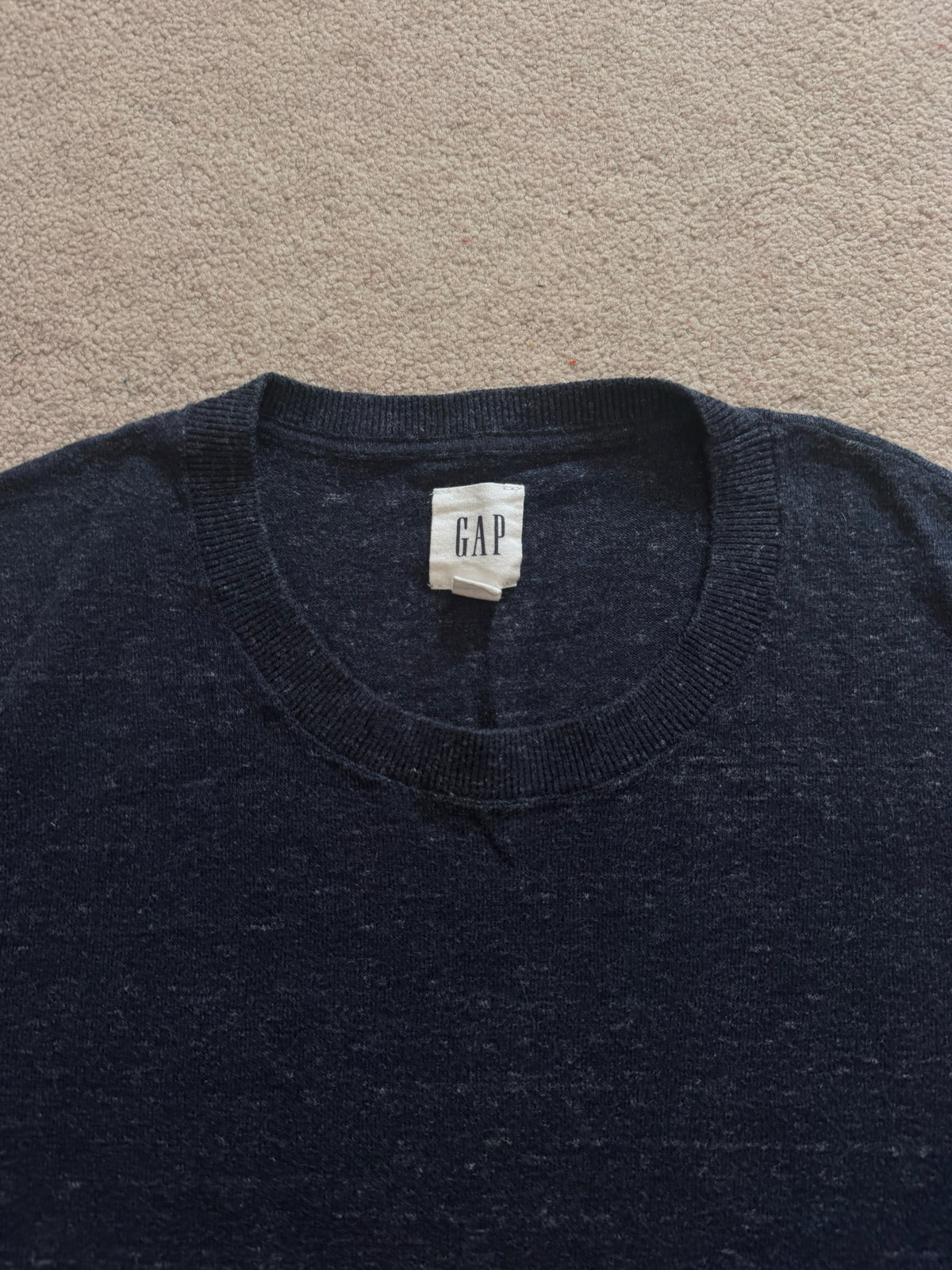 Medium Gap Heathered Navy Thin Jumper