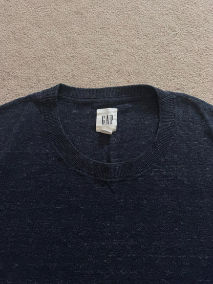 Medium Gap Heathered Navy Thin Jumper