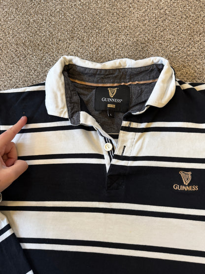 Large Guinness Black Rugby Shirts