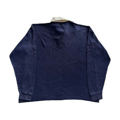 Large X-Fit Iglo Navy Rugby Shirt