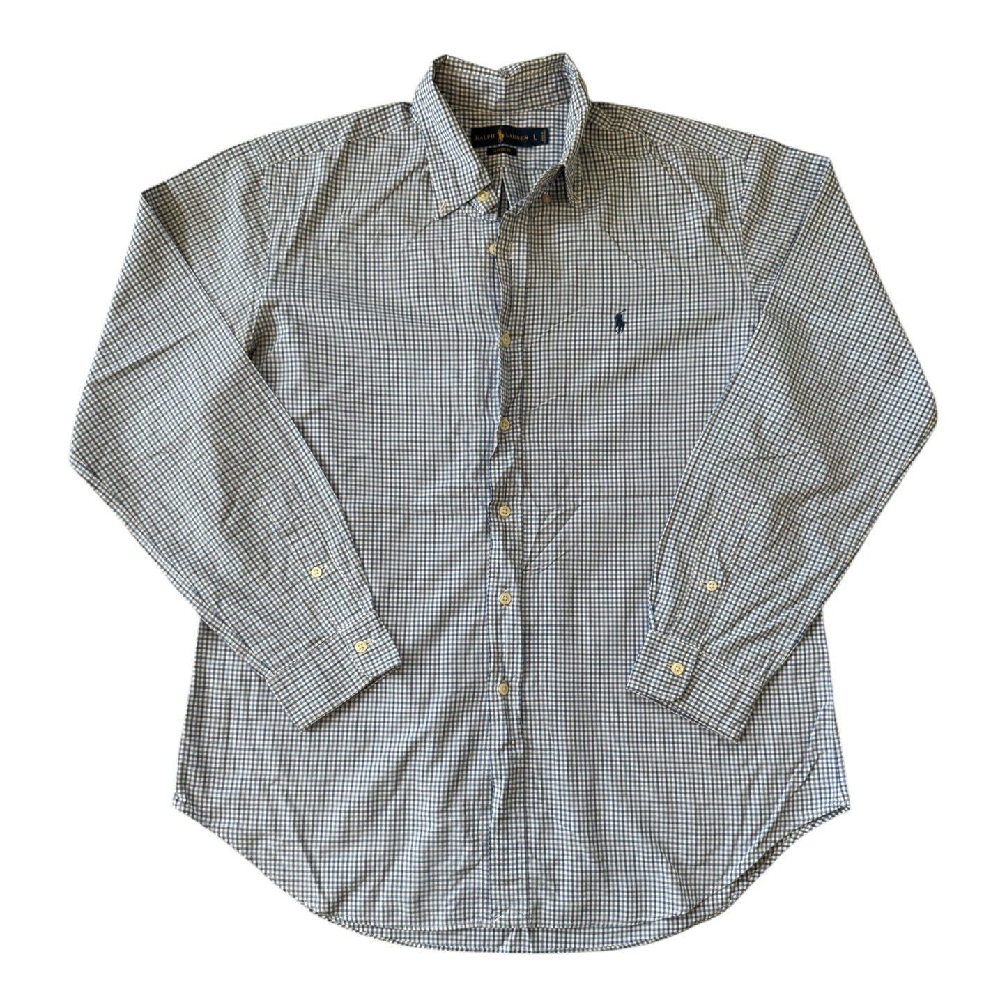 Large Ralph Lauren Blue Check Shirt