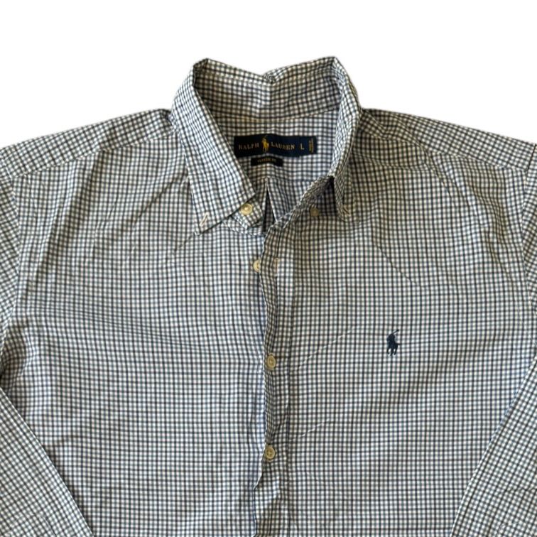 Large Ralph Lauren Blue Check Shirt