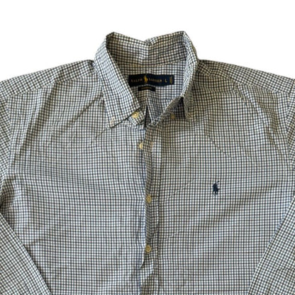 Large Ralph Lauren Blue Check Shirt