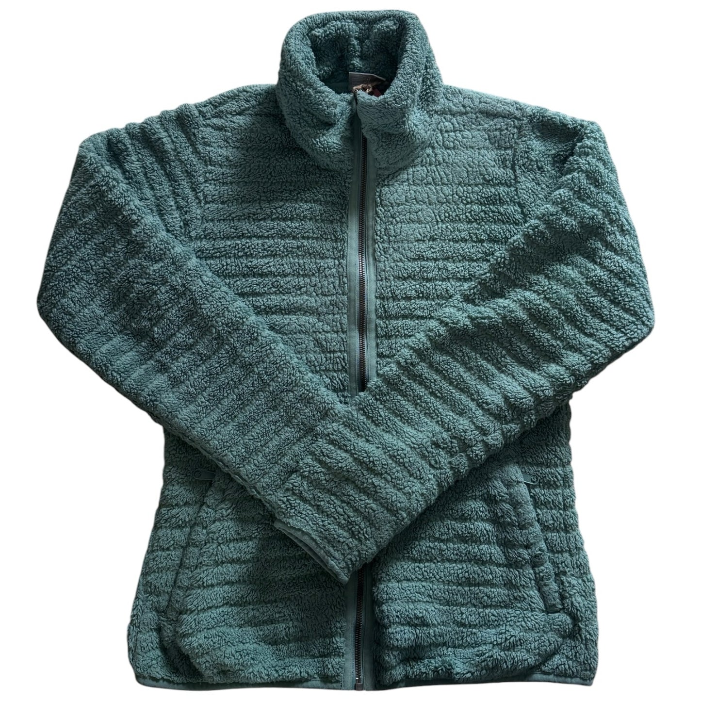 Woman's Small Columbia Green Fluffy Fleece