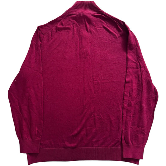 XXL Nautica Burgundy Red 1/4 Zip Jumper