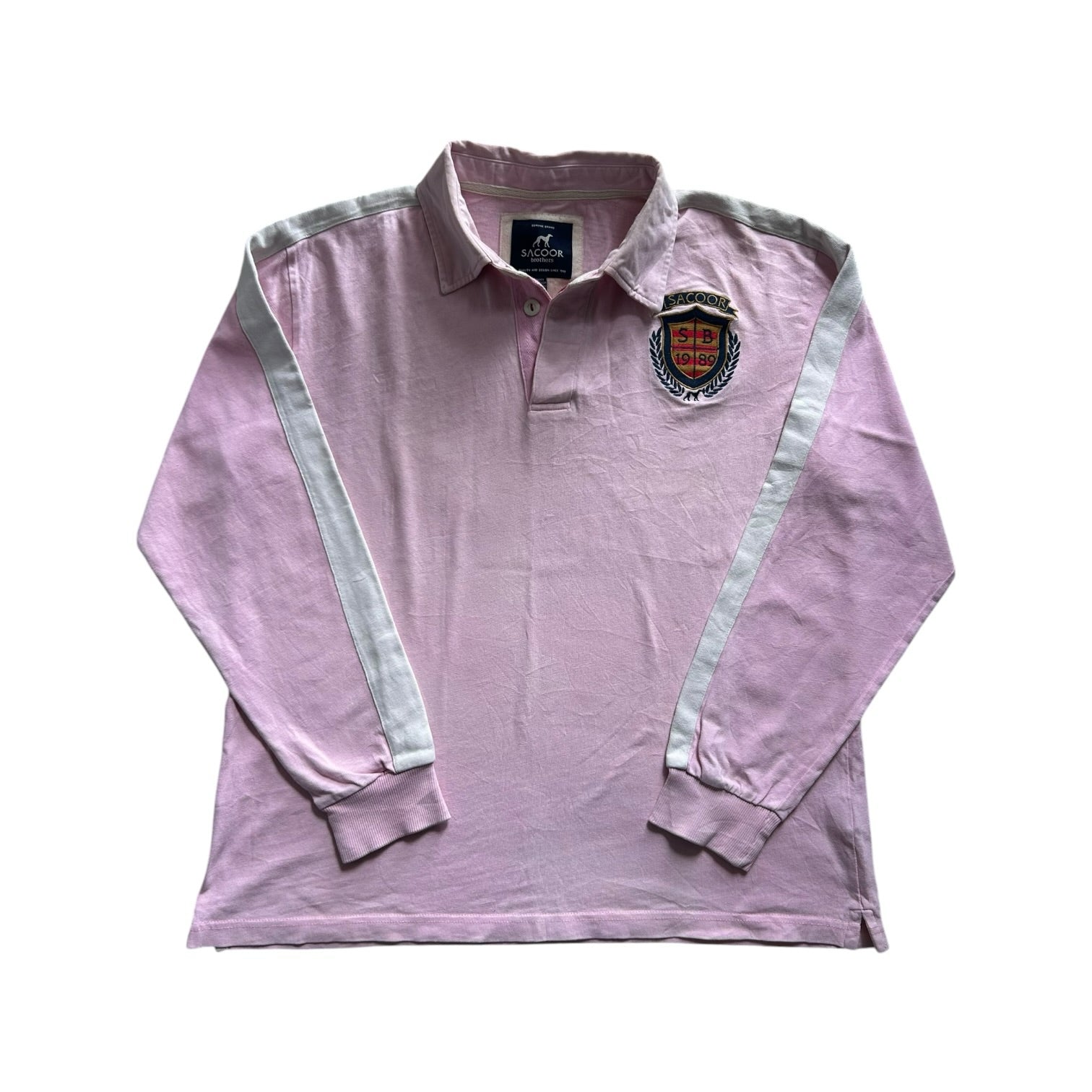 Large Sacoor Pink Rugby Shirt