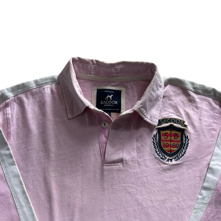 Large Sacoor Pink Rugby Shirt