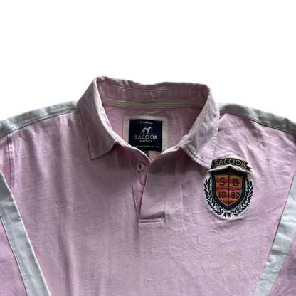 Large Sacoor Pink Rugby Shirt