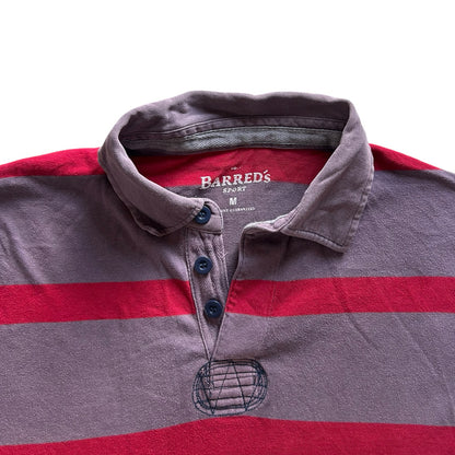 Medium Barred's Red and Faded Purple Rugby Shirt