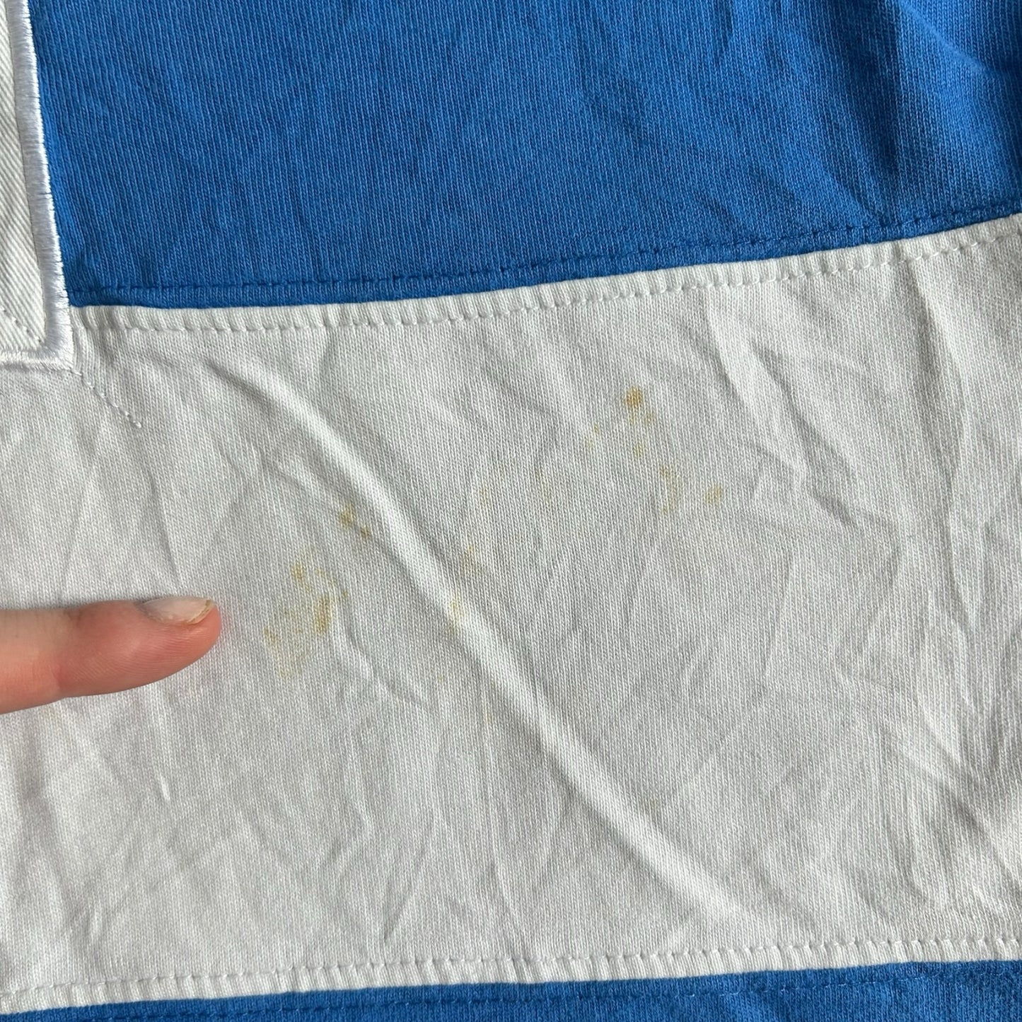 Extra large Ma Sport Blue and White Rugby Shirt