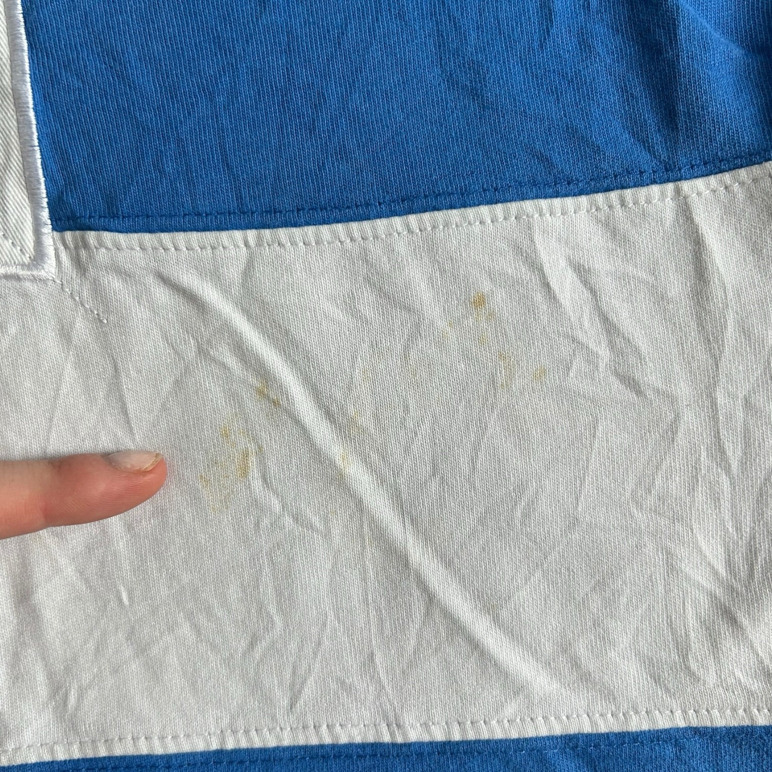 Extra large Ma Sport Blue and White Rugby Shirt