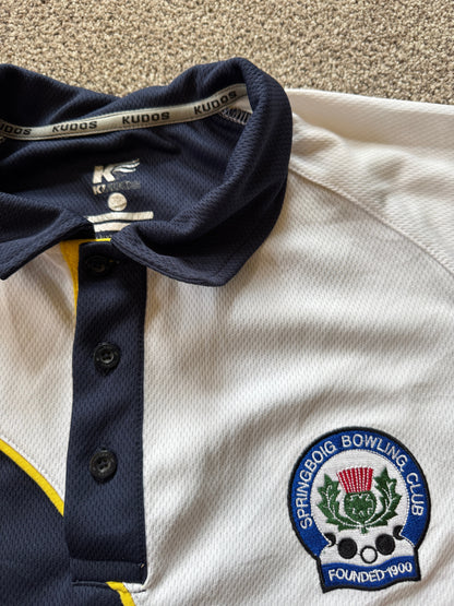 Large Kudos Navy Springboig Bowling Club Polo Shirt