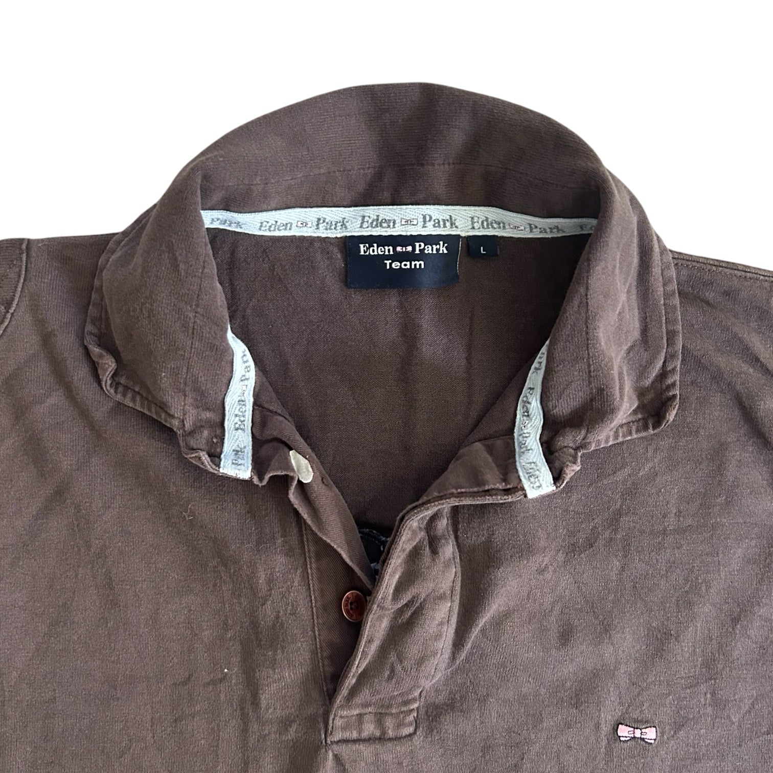 Large Eden Park Brown Rugby Shirt