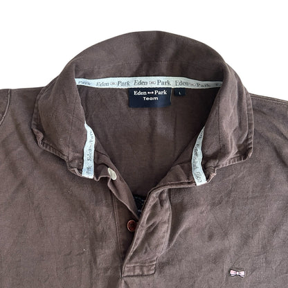 Large Eden Park Brown Rugby Shirt