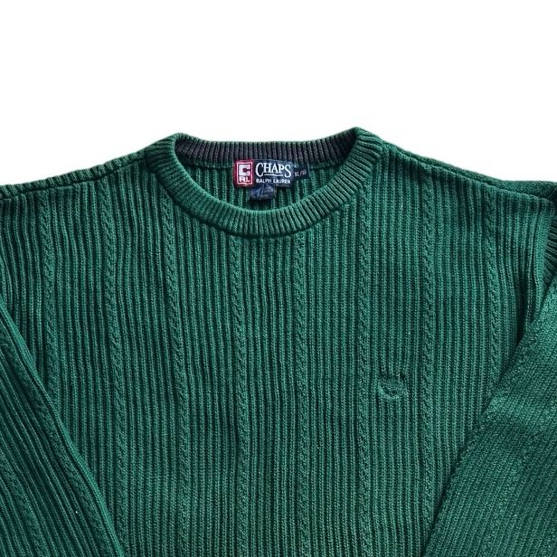 Extra large Chaps Green Knitted Jumper