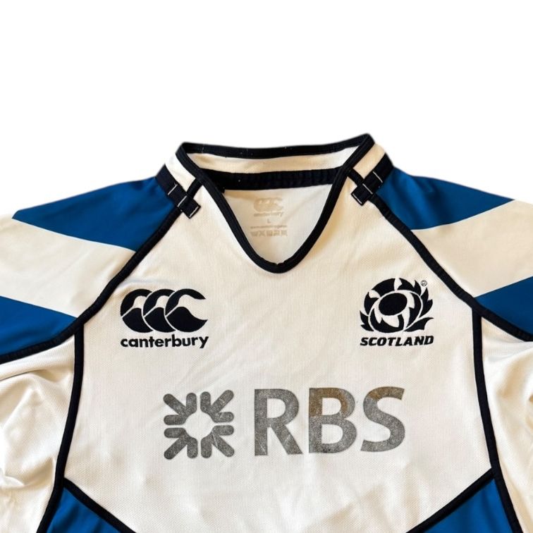 Large 2012/13 Canterbury White Scotland Rugby Shirt