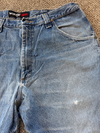 38/30 Wrangler Riggs Workwear Blue Denim Jeans