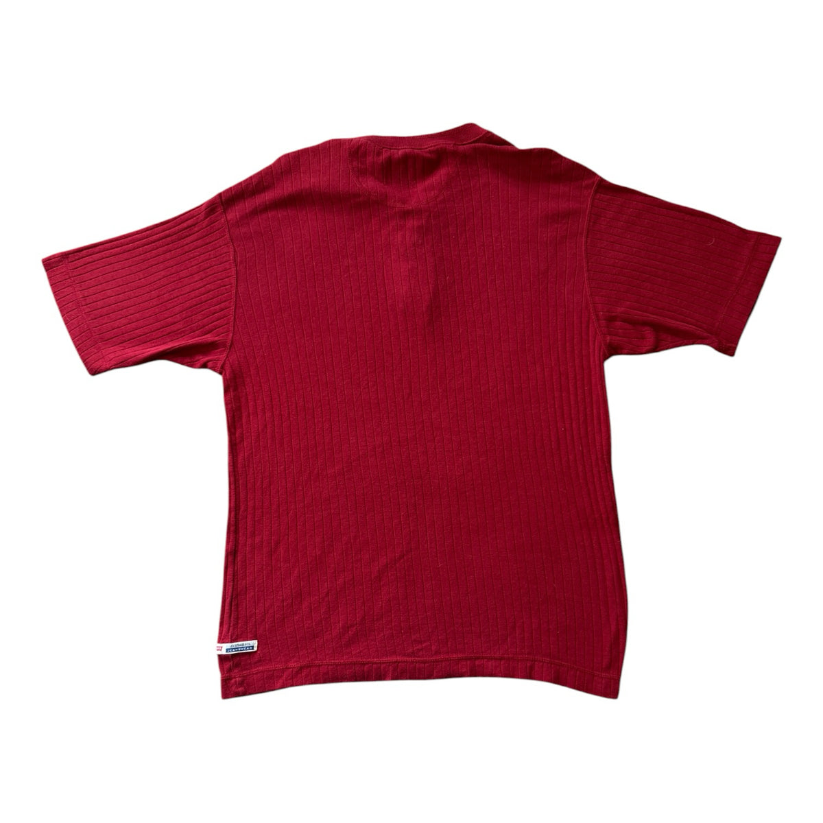 Medium Levi's Red Knitted Henley T-Shirt