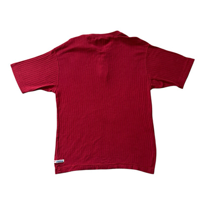 Medium Levi's Red Knitted Henley T-Shirt
