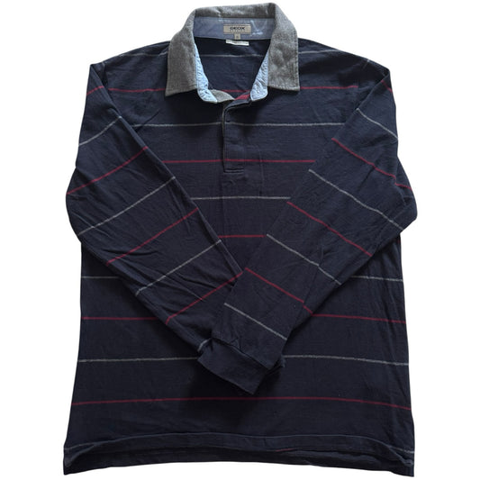 Extra large Geox Navy, Red and Grey Rugby Shirt
