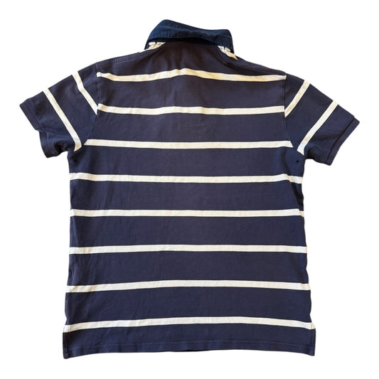 Medium Ralph Lauren Navy and White Polo Shirt