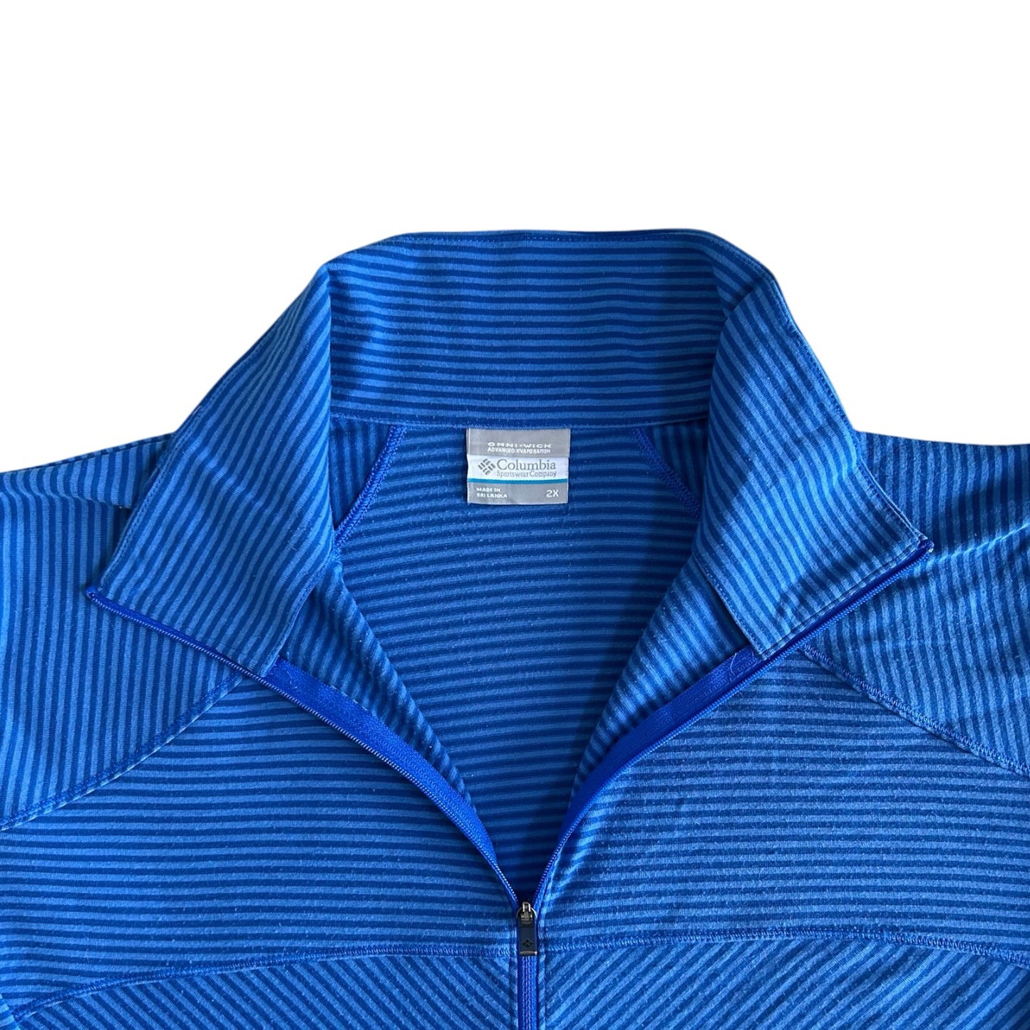 XXL Columbia Blue Sportswear 1/4 Zip