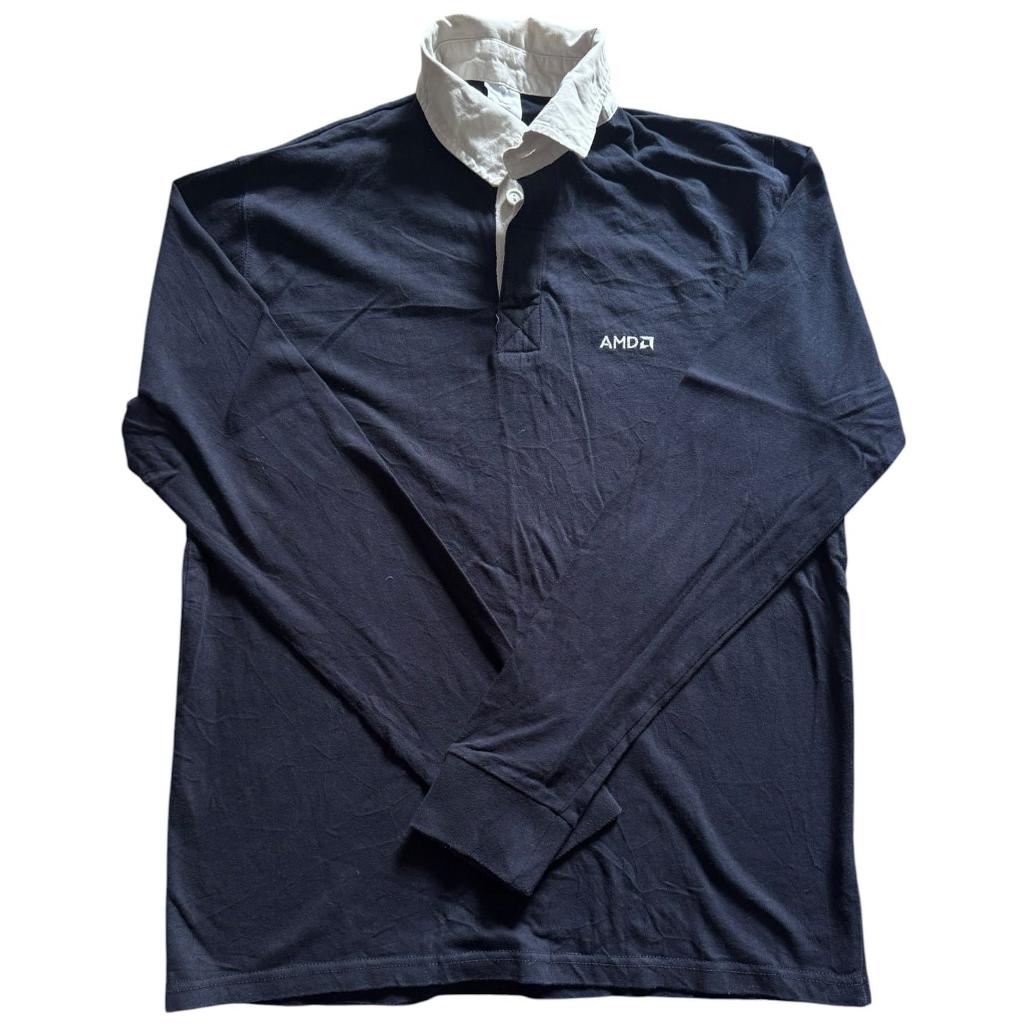 Medium B&C Navy Rugby Shirt
