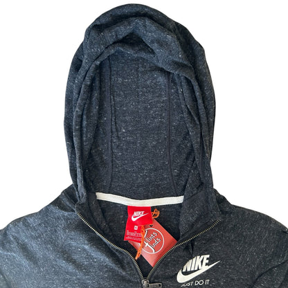 Aged 13-14 Nike Charcoal Black Zip Up Hoodie