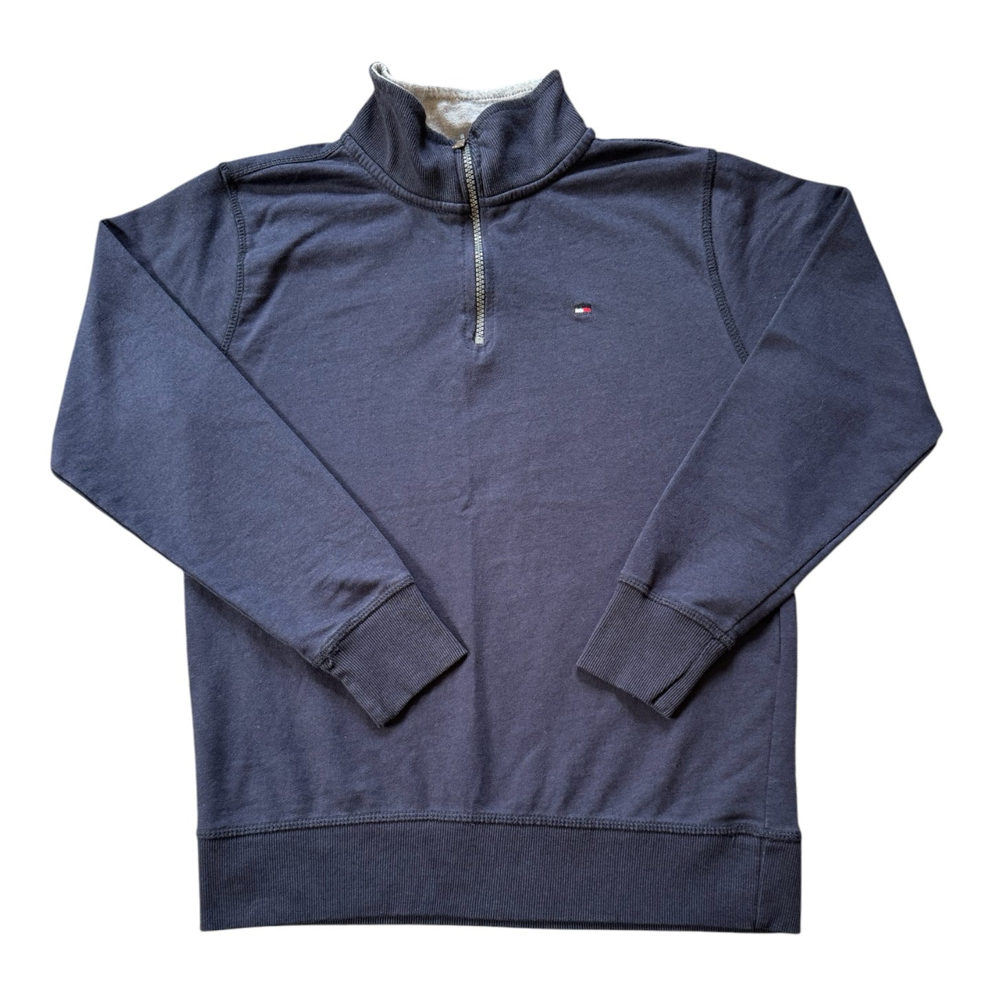 Aged 12-14 Tommy Hilfiger Navy 1/4 Zip