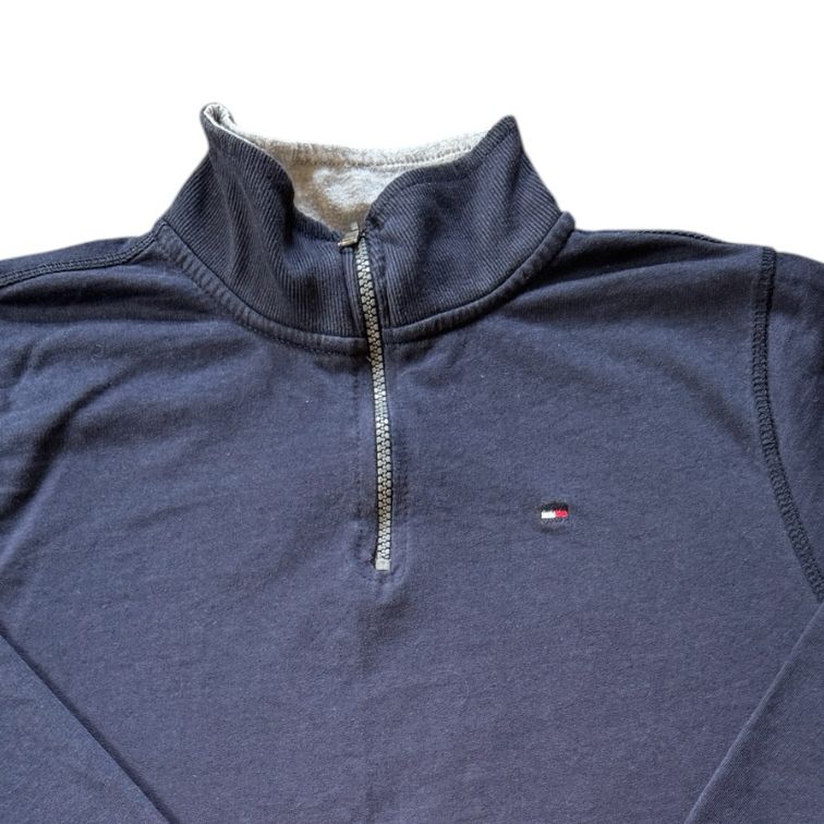 Aged 12-14 Tommy Hilfiger Navy 1/4 Zip