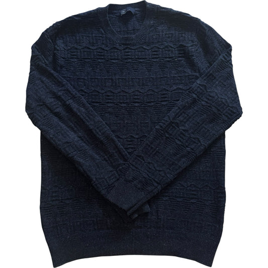 Large Gap Navy Blue Knitted Textured Jumper