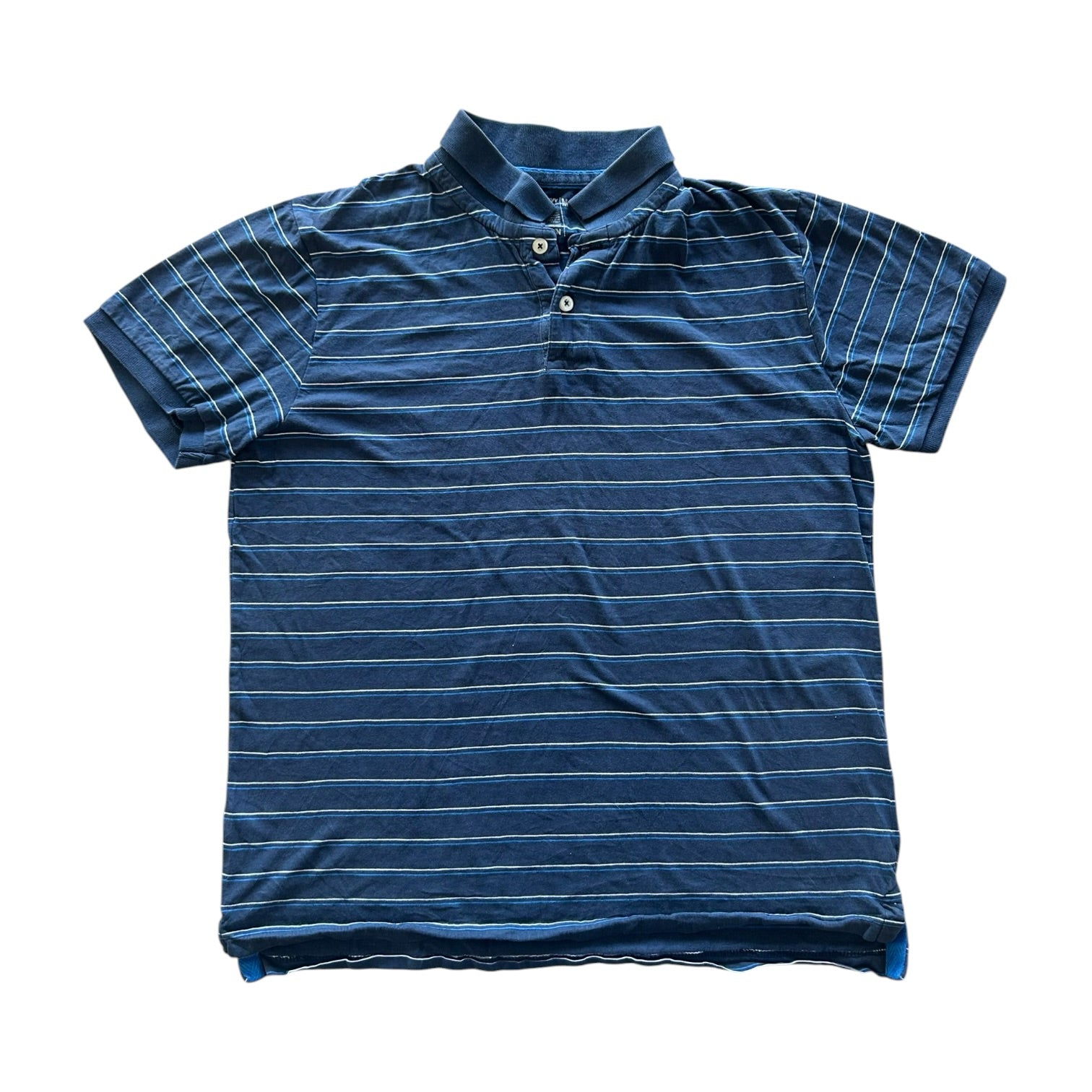 Medium Old Navy Blue and White Polo Shirt