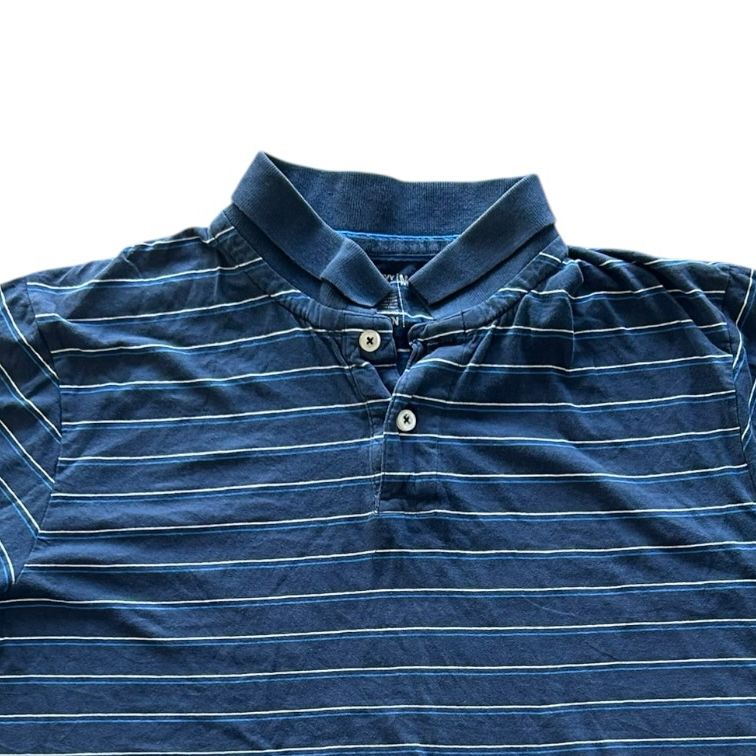 Medium Old Navy Blue and White Polo Shirt