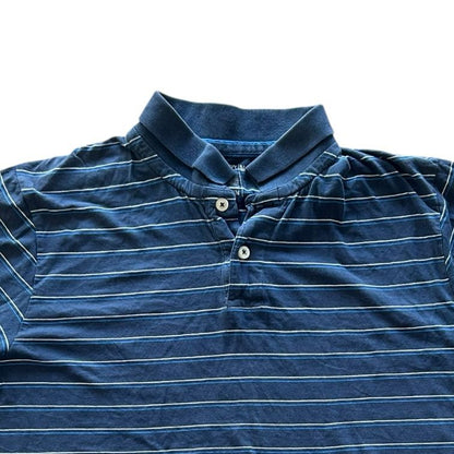 Medium Old Navy Blue and White Polo Shirt