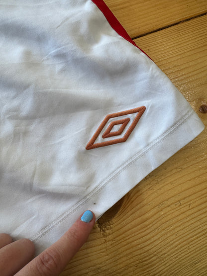 Large Umbro White England Football Shorts