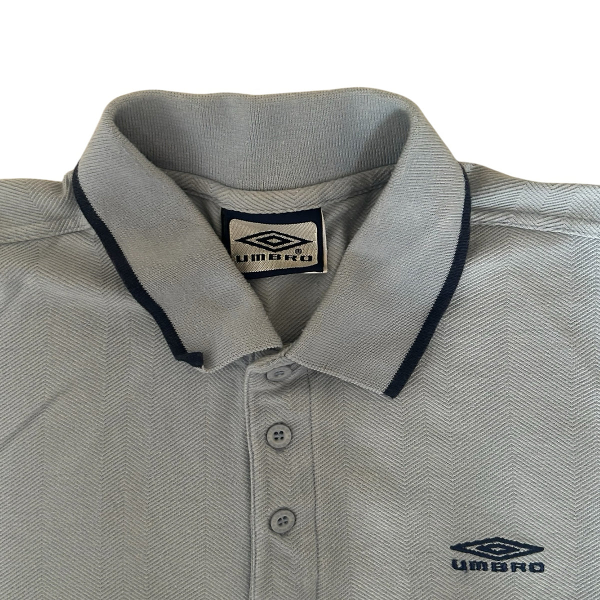 Large Umbro Light Blue Polo Shirt