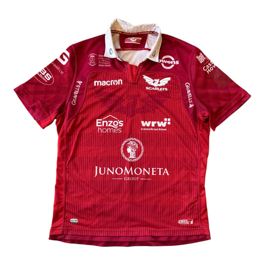 Extra large 2018 Macron Red Scarletts Rugby Shirt