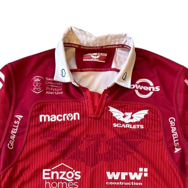 Extra large 2018 Macron Red Scarletts Rugby Shirt