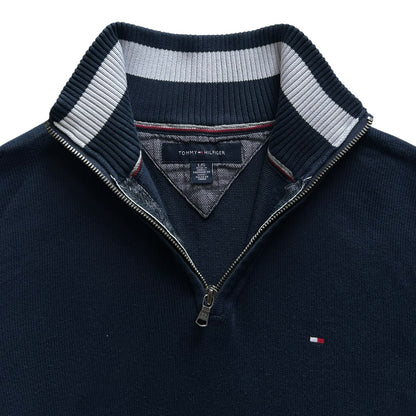 Large Tommy Hilfiger Navy 1/4 Zip