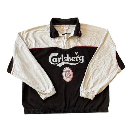 Rare XXL Reebok 1996/97 Liverpool F.C. Black Drill Jacket