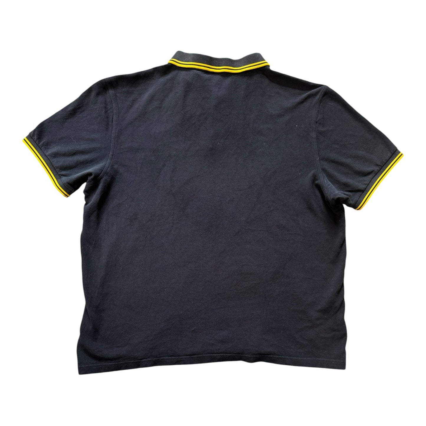 XXL Fred Perry Black and Yellow Polo Shirt